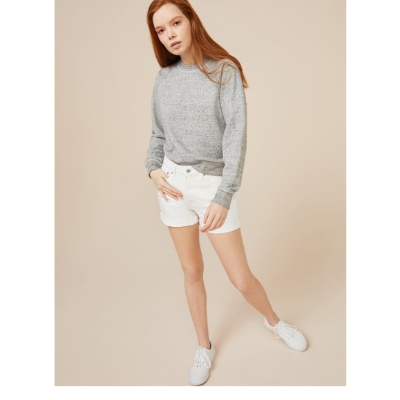 Free Assembly Women's Cuffed Rolled Jean Shorts - Picture 6 of 10